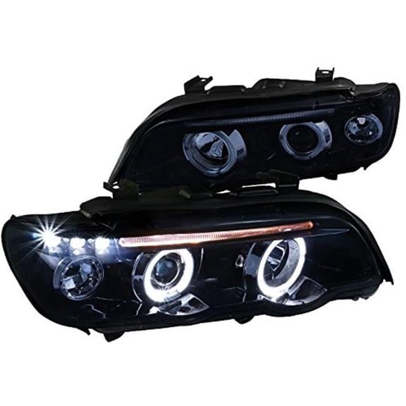 01-03 X5 E53 Projector Headlights - Glossy Black