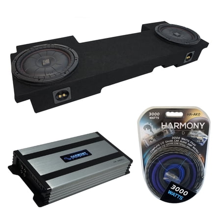 02-13 Chevy Silverado HD Crew Kicker CompVT CVT12 Dual 12" Sub Box HA-A800.1