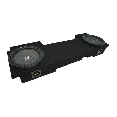 02-13 Chevy Silverado HD Crew Truck Kicker CompR CWR10 Dual 10" Sub Box 2 Ohm