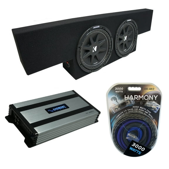 01-06 Chevy Silverado Non-HD Crew Kicker Comp C10 Dual 10" Sub Box HA-A800.1