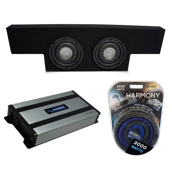 01-06 Chevy Silverado Non-HD Crew Truck Harmony F124 Dual 12" Sub Box HA-A800.1