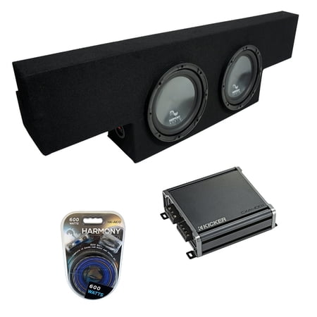 01-06 Chevy Silverado Non-HD Crew Truck Harmony R124 Dual 12" Sub Box & CXA400.1