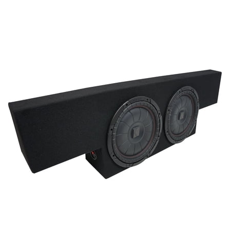 01-06 Chevy Silverado Non-HD Crew Truck Kicker CompVT CVT10 Dual 10" Sub Box