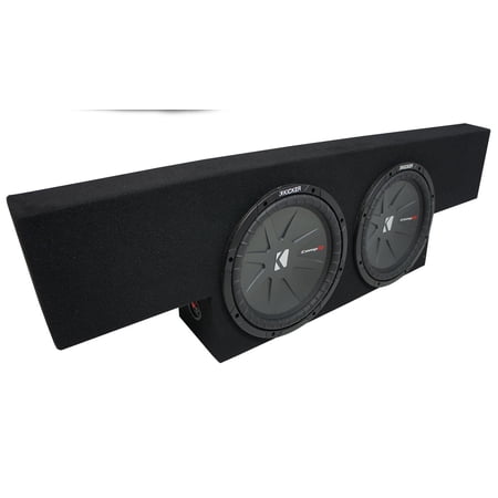 01-06 GMC Sierra Non-HD Crew Cab Truck Kicker CompR CWR10 Dual 10" Sub Box 2 Ohm