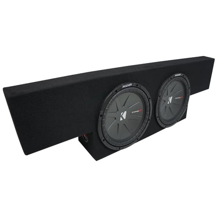 01-06 GMC Sierra Non-HD Crew Cab Truck Kicker CompR CWR12 Dual 12" Sub Box 2 Ohm