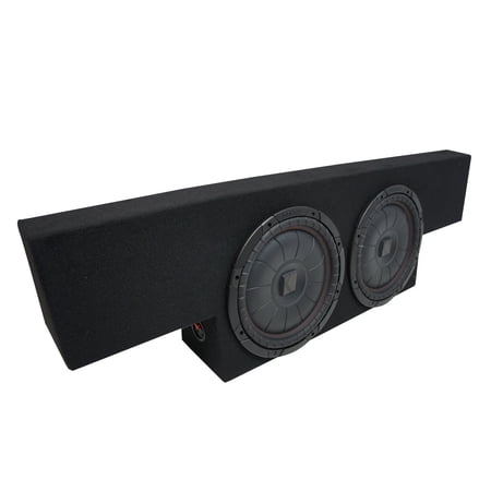 01-06 GMC Sierra Non-HD Crew Cab Truck Kicker CompVT CVT12 Dual 12" Sub Box