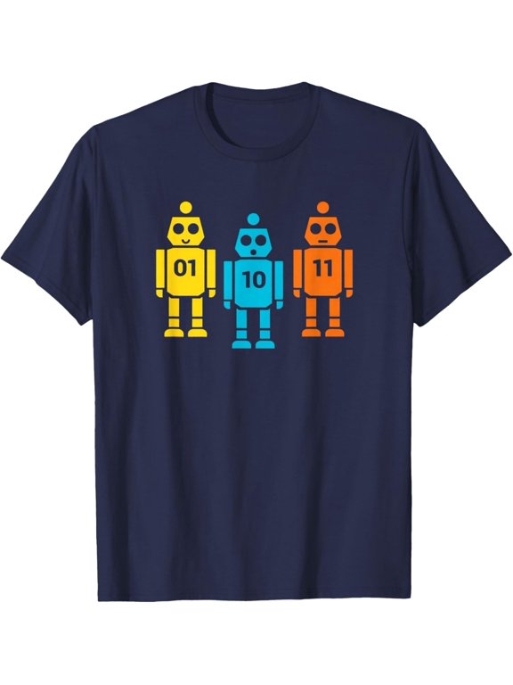 01 10 11 Robot Gift Casual Design For Celebration Moments T-Shirt, Size S-5XL