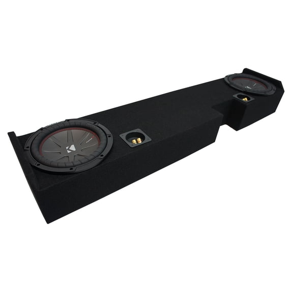 01-14 Ford F250 F350 Ext Super Cab Truck Kicker CompR CWR10 Dual 10" Sub Box