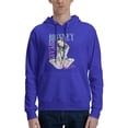01(2) Hoodie Long Sleeve Pullover Casual Sweatshirt Hooded Novelty Blue