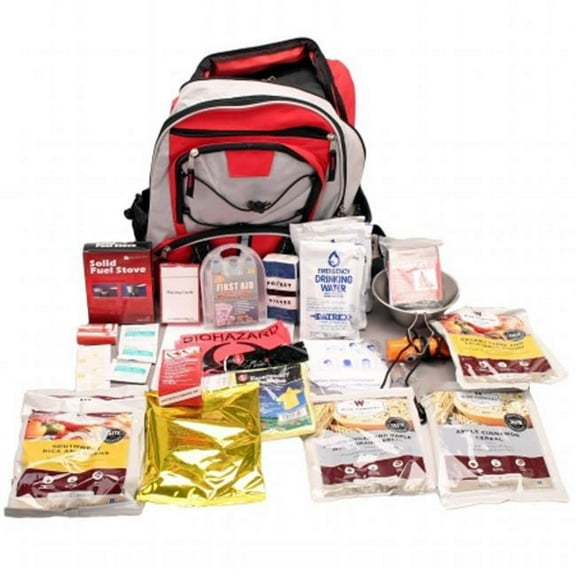 01-621GSG RED 5 Day Survival Back Pack, Red