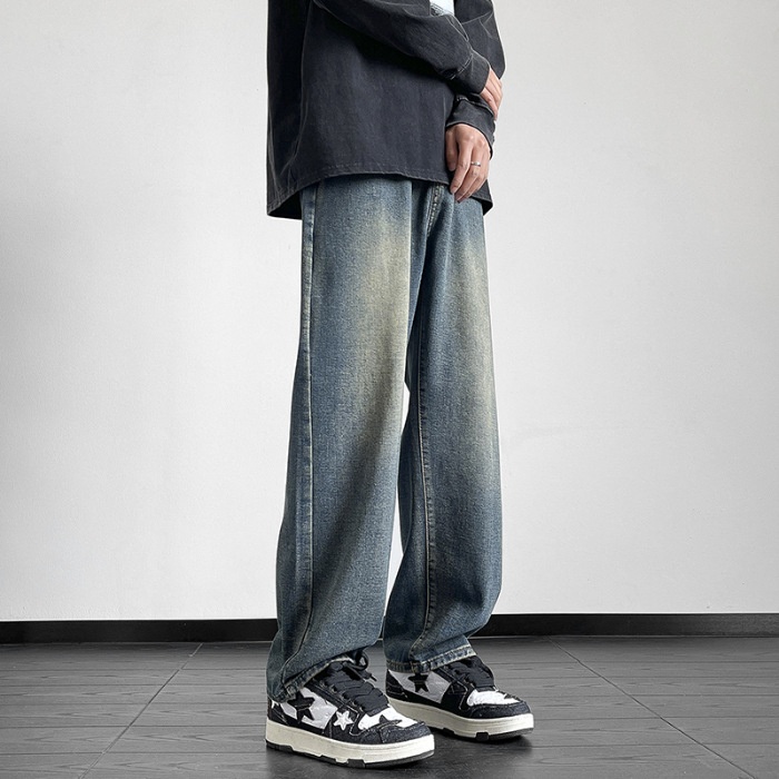 01 Xintang Chaopi Shuai Men‘s Jeans Spring and Autumn Pants Men‘s 2024