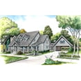 thumbnail image 1 of 010-311: Traditional Country 4 Bed, 4 Bath Luxury Home Plan, 3519 Sq Ft: Full Blueprints with License to Build by Home Plan Marketplace - Lesuto, 1 of 3