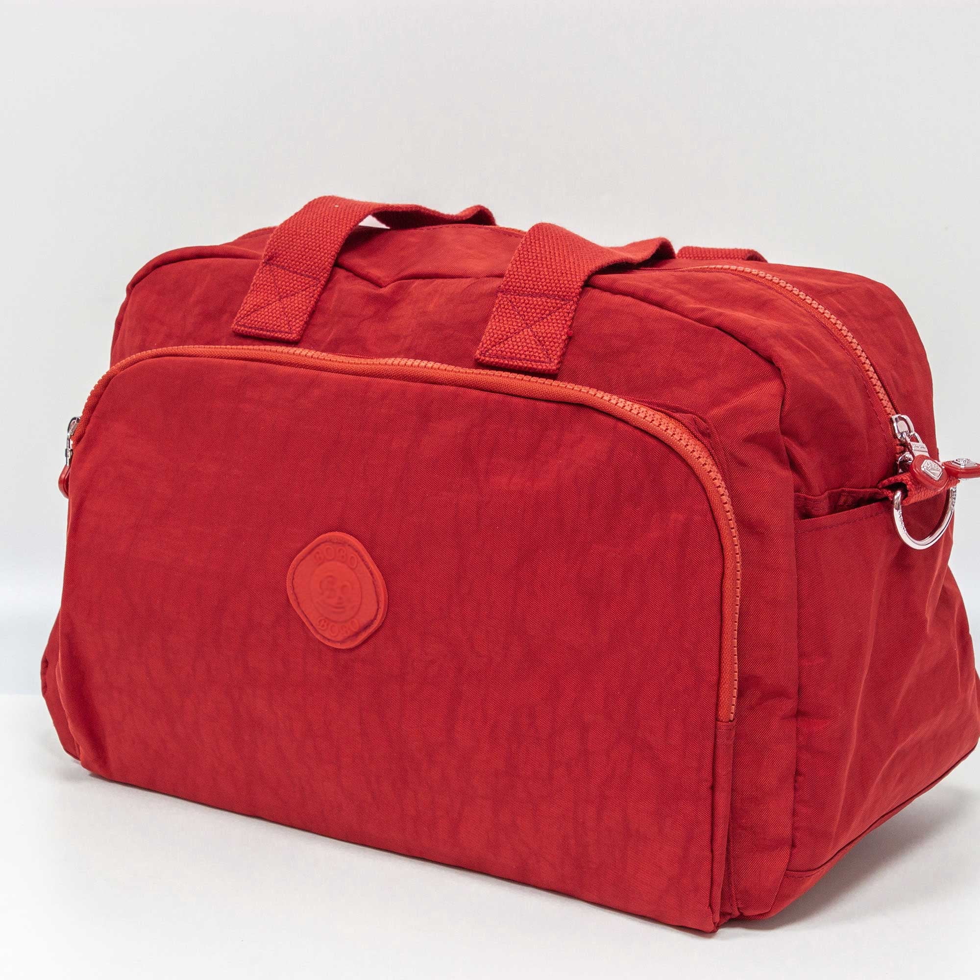 01008-Large Capacity Duffle Bag, Waterproof Fabric, Can Wear Trolley Duffel Bag, Sports And Leisure Fitness Bag（benigara-iro）