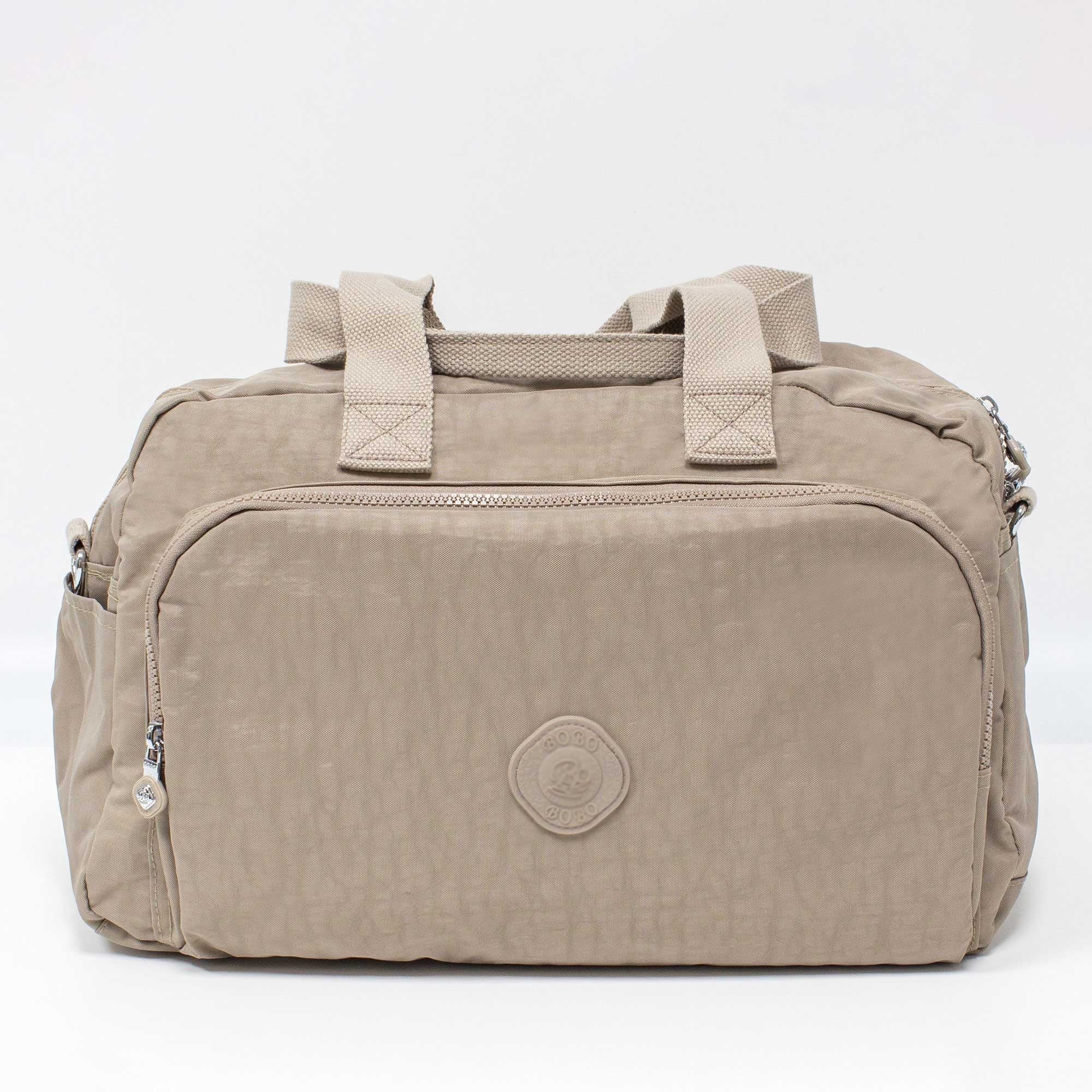 01008-Large Capacity Duffle Bag, Waterproof Fabric, Can Wear Trolley Duffel Bag, Sports And Leisure Fitness Bag（pale muted tone）