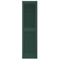 thumbnail image 1 of 010140055028 15 x 55 in. Green Vinyl Louvered Shutter Pair, 1 of 1