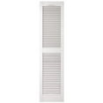 thumbnail image 1 of 010140060001 15 x 60 in. White Vinyl Louvered Shutter Pair, 1 of 1