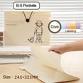 thumbnail image 1 of Simple School Office Large Capacity 5/8/12 Pockets Classification Folder A4 Paper Storage Bag A4 File Folder PP File Organizer B-5 POCKETS, 1 of 8