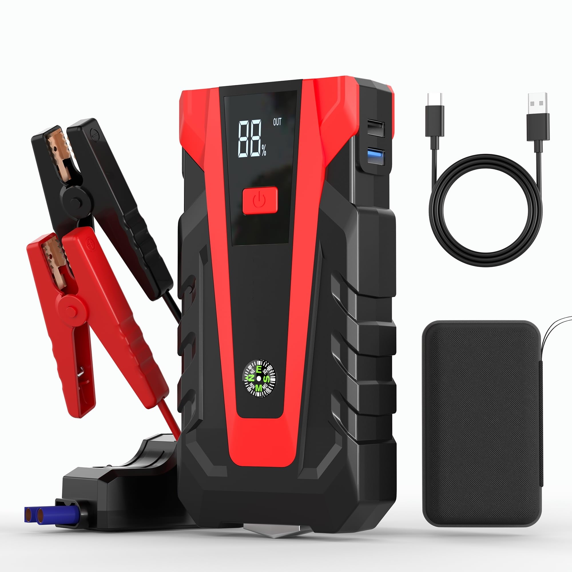アクセサリー BUTURE Jump Starter with Air Compressor Buture BR700 Car Jump Starter with Built-in Air Compressor
