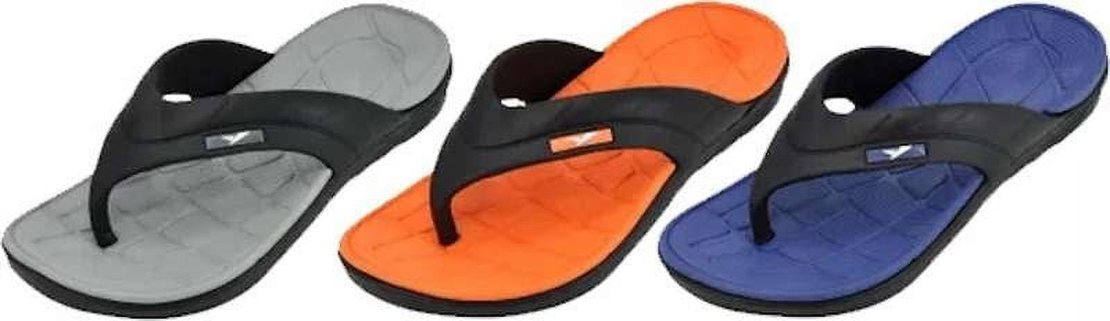 0121 Men's Rubber Sandal Slipper Comfortable Shower Beach Shoe Slip On Flip Flop