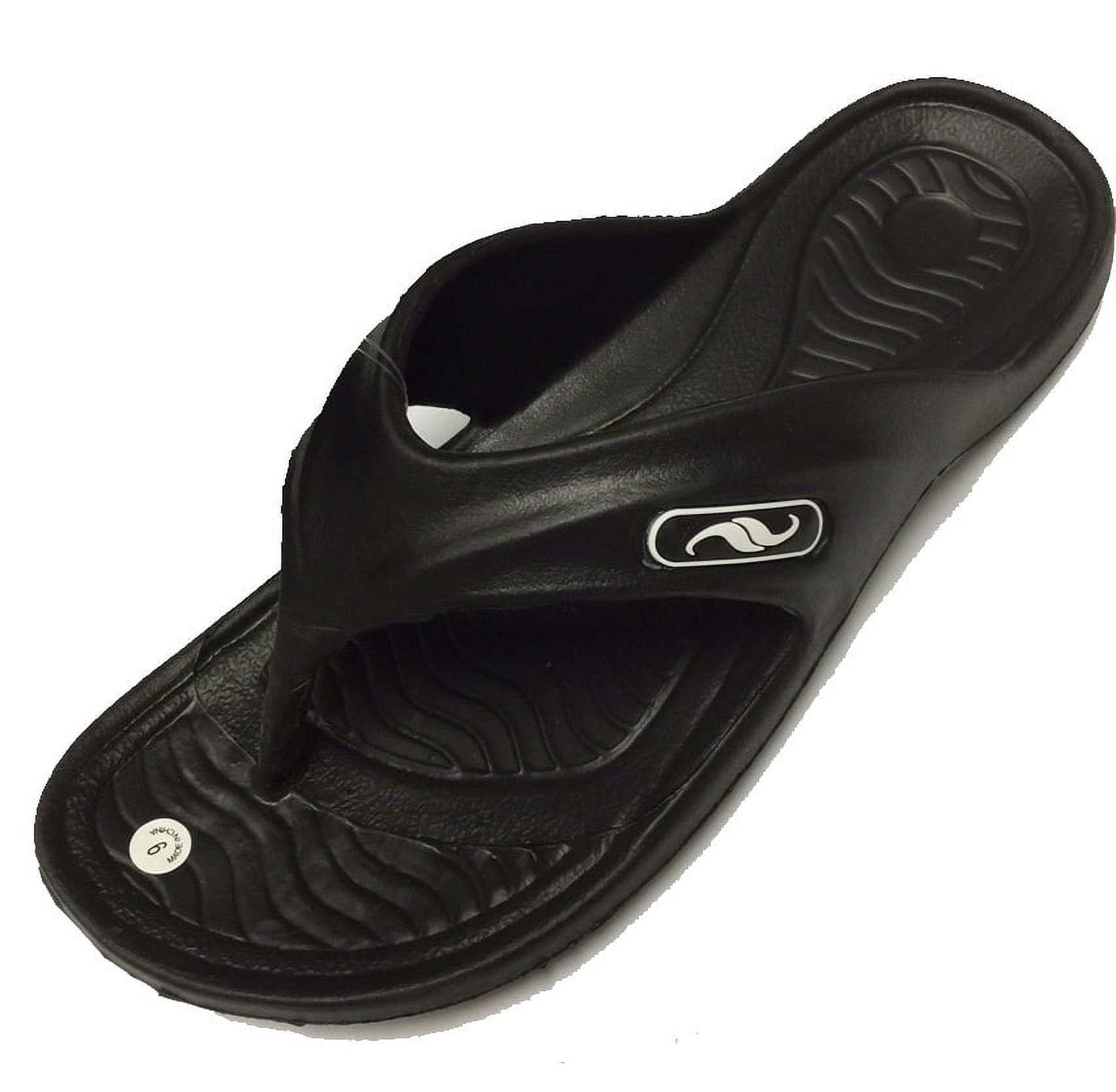 0122 Men's Rubber Sandal Slipper Comfortable Shower Beach Shoe Slip On