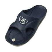 SHOE SHACK 0122 Men's Rubber Sandal Slipper Comfortable Shower Beach Shoe Slip On Flip Flop