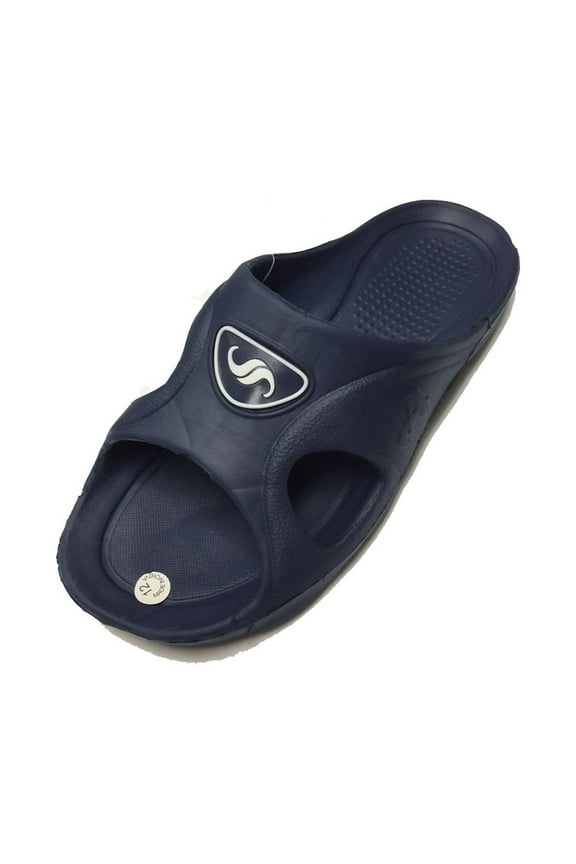 0122 Men's Rubber Sandal Slipper Comfortable Shower Beach Shoe Slip On Flip Flop