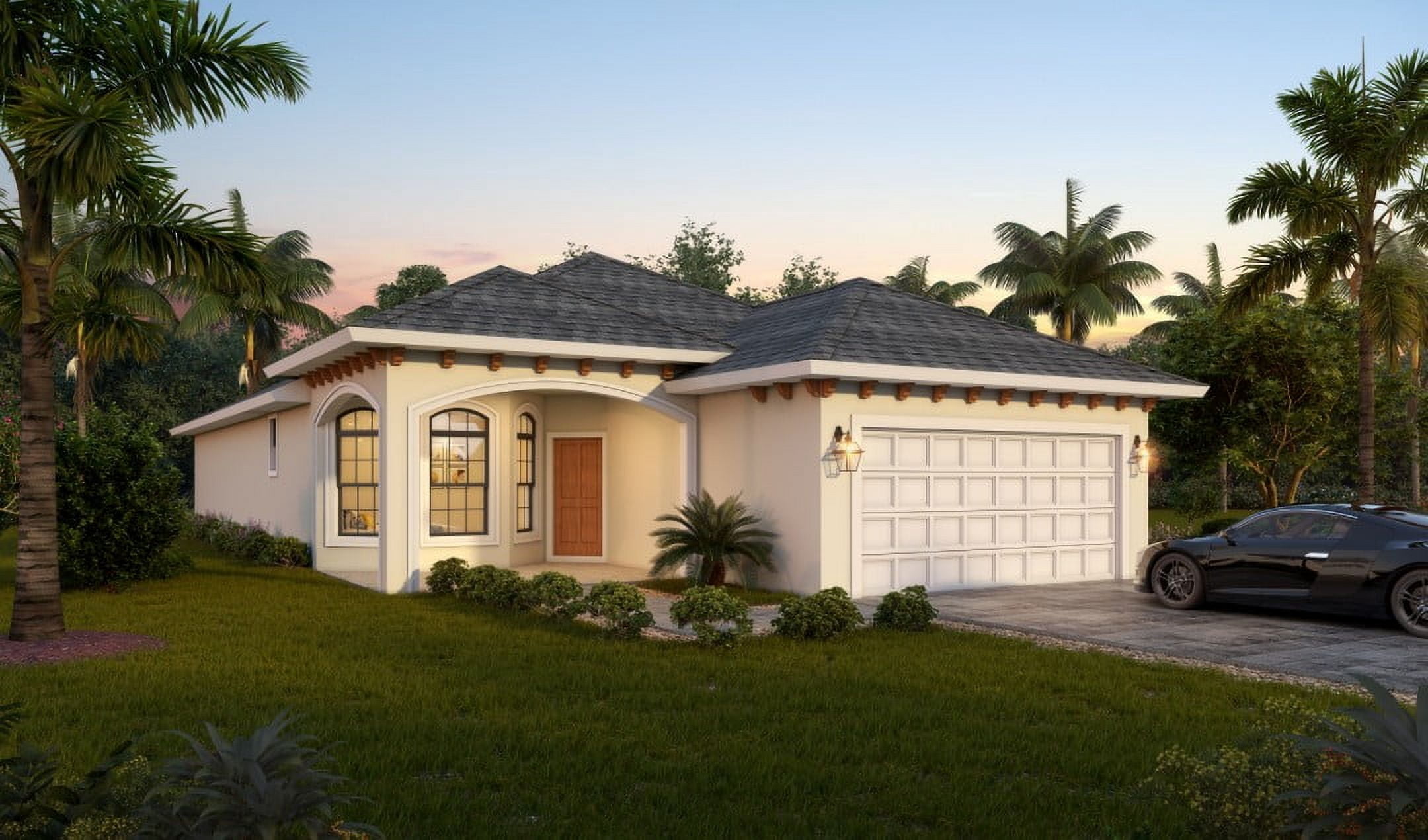 View of 013-1491: CMU Empty-nester 3 Bed, 2 Bath Luxury Home Plan, 1491 Sq Ft ...