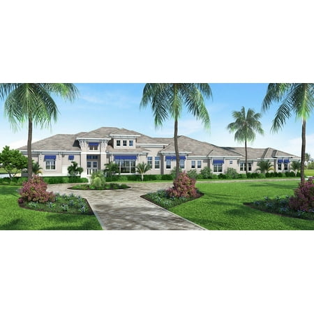 013-4285: CMU Contemporary 4 Bed, 6 Bath Luxury Home Plan, 4285 Sq Ft: Full Blueprints with License to Build by Home Plan Marketplace - Lesuto