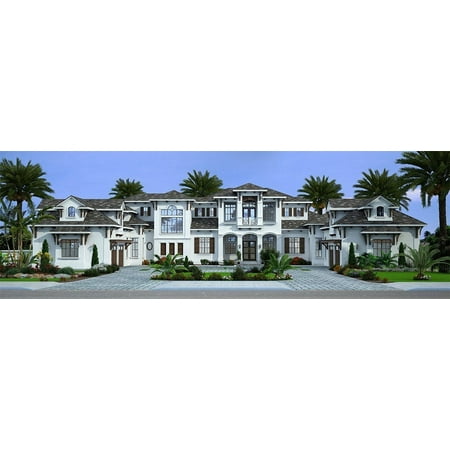 013-8285: Traditional Contemporary 7 Bed, 9 Bath Luxury Home Plan, 8285 Sq Ft: Full Blueprints with License to Build by Home Plan Marketplace - Lesuto
