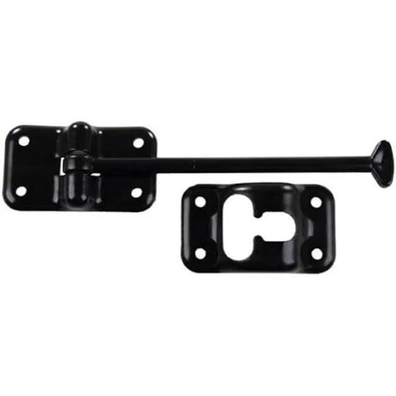 013085BL 6 in. Plastic Door Holdback, Black