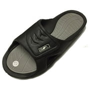 Shoe Shack 0138 Men's Rubber Slide Sandal Adjustable Strap