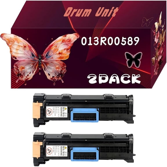 013R00589 Drum Unit Compatible for Xerox CopyCentre 133 C123 C128 WorkCentre 133 M123 M128 WorkCentre Pro 123 128 133 Printers, with Chip, High Yield 60000 Pages, Bright Colors
