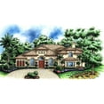 thumbnail image 1 of 014-4352: Mediterranean Luxury 5 Bed, 5 Bath Luxury Home Plan, 4352 Sq Ft: Full Blueprints with License to Build by Home Plan Marketplace - Lesuto, 1 of 3