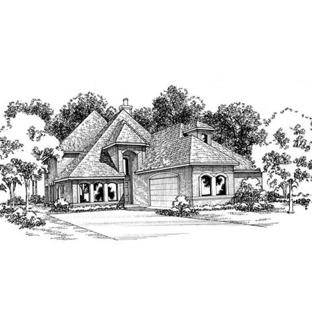 015-1134: Luxury Narrow lot 3 Bed, 3 Bath Luxury Home Plan, 3224 Sq Ft: Full Blueprints with License to Build by Home Plan Marketplace - Lesuto