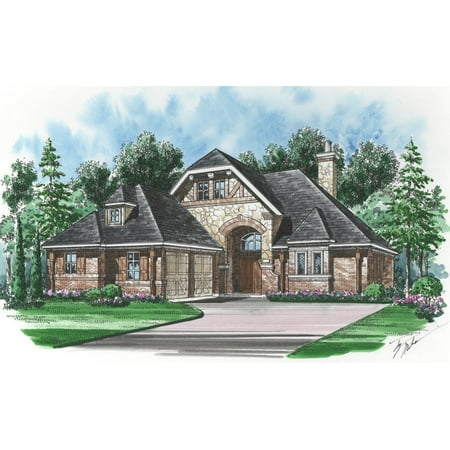 015-1298: Luxury Narrow lot 3 Bed, 3 Bath Luxury Home Plan, 2622 Sq Ft: Full Blueprints with License to Build by Home Plan Marketplace - Lesuto