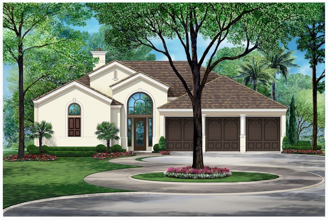 015-772: Luxury Ranch 3 Bed, 3 Bath Luxury Home Plan, 2836 Sq Ft: Full ...