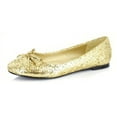 thumbnail image 1 of 016- MILA-G, Women's Glitter Flats With Bow, 1 of 2