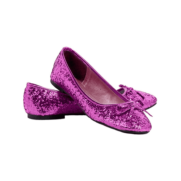 016- MILA-G, Women's Glitter Flats With Bow