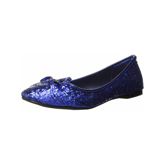 016- MILA-G, Women's Glitter Flats With Bow