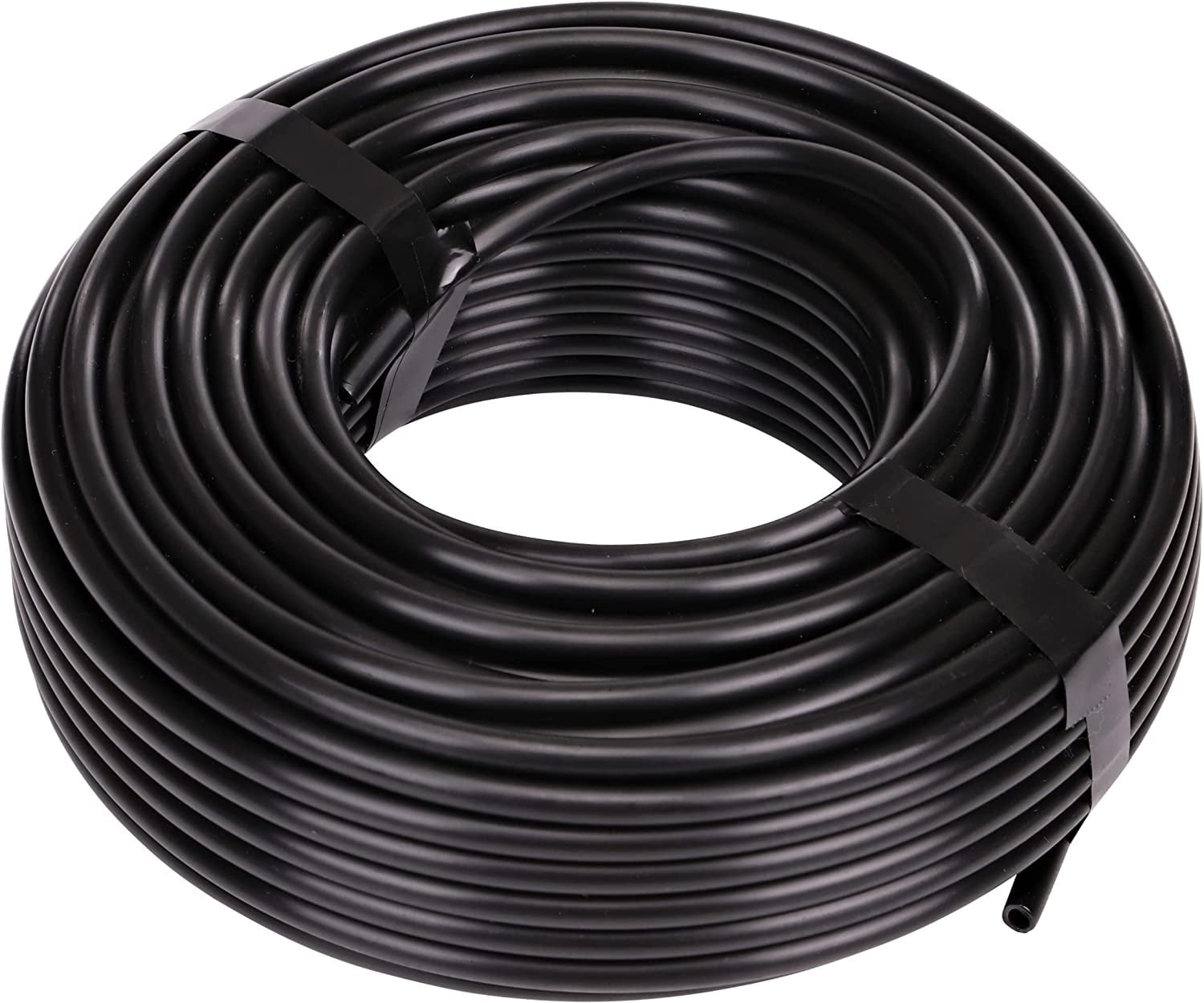 016010T 1/4-Inch Drip Irrigation Supply Tubing, 100-Foot., for Drip Irrigation, Drip Emitters, Irrigation Parts, Systems, Black Polyethylene