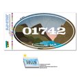 thumbnail image 1 of 01742 Concord, MA - River Rocks - Oval Zip Code Sticker, 1 of 1