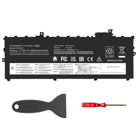 01AV430 01AV494 SB10K97587 Laptop Battery Replacement for Lenovo Thinkpad X1 Carbon 5th Gen,Thinkpad X1 Carbon 6th Gen Series SB10K97588 01AV431 SB10K97586 01AV429 SB10K97586 01AV430
