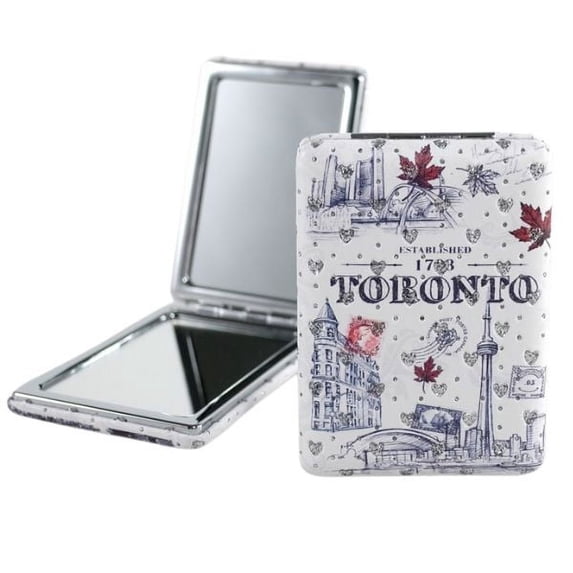 02-0132 - TORONTO COMPACT MIRROR W/SPARKLE