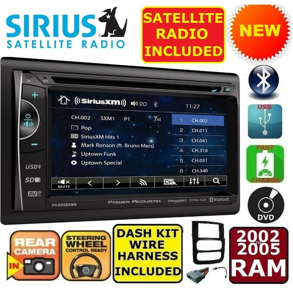 02 03 04 05 RAM BLUETOOTH TOUCHSCREEN CD DVD USB AUX BT VIDEO CAR STEREO RADIO