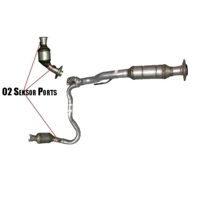 02-03 3.7 Liberty L & R Pre Converter & Rr Main Y Pipe Catalytic Converter19302