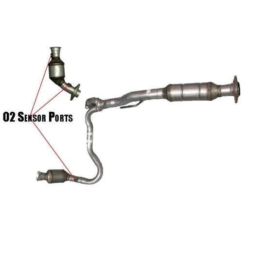 02-03 3.7 Liberty L & R Pre Converter & Rr Main Y Pipe Catalytic Converter19302
