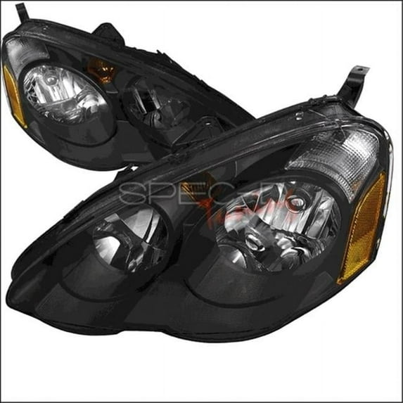 02-04 Acura Rsx Headlights for 02 to 04 Acura RSX, Black - 13 x 20 x 25 in.