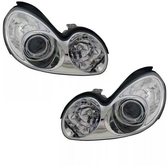 02-05 Sonata Front Halogen Headlight Headlamp Head Light Lamp with Bulb SET PAIR
