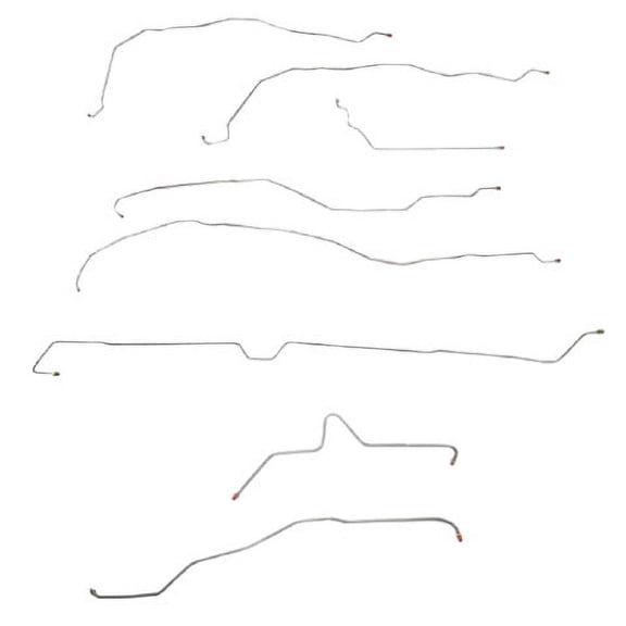 2002-06 Chevrolet Trailblazer Complete Brake Line Kit; SUV; Steel CBK0256OM