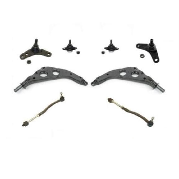 02-06 Mini Cooper Kit Lower Control Arm Ball Joints Tie Rods Inner & Outer 8Pc
